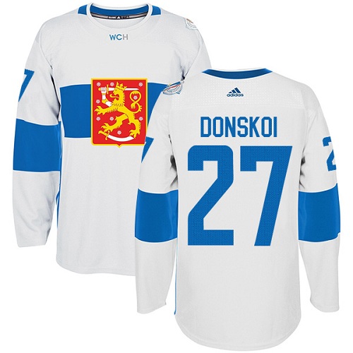 Kinder Team Finland #27 Joonas Donskoi Authentic Weiß Heim 2016 World Cup